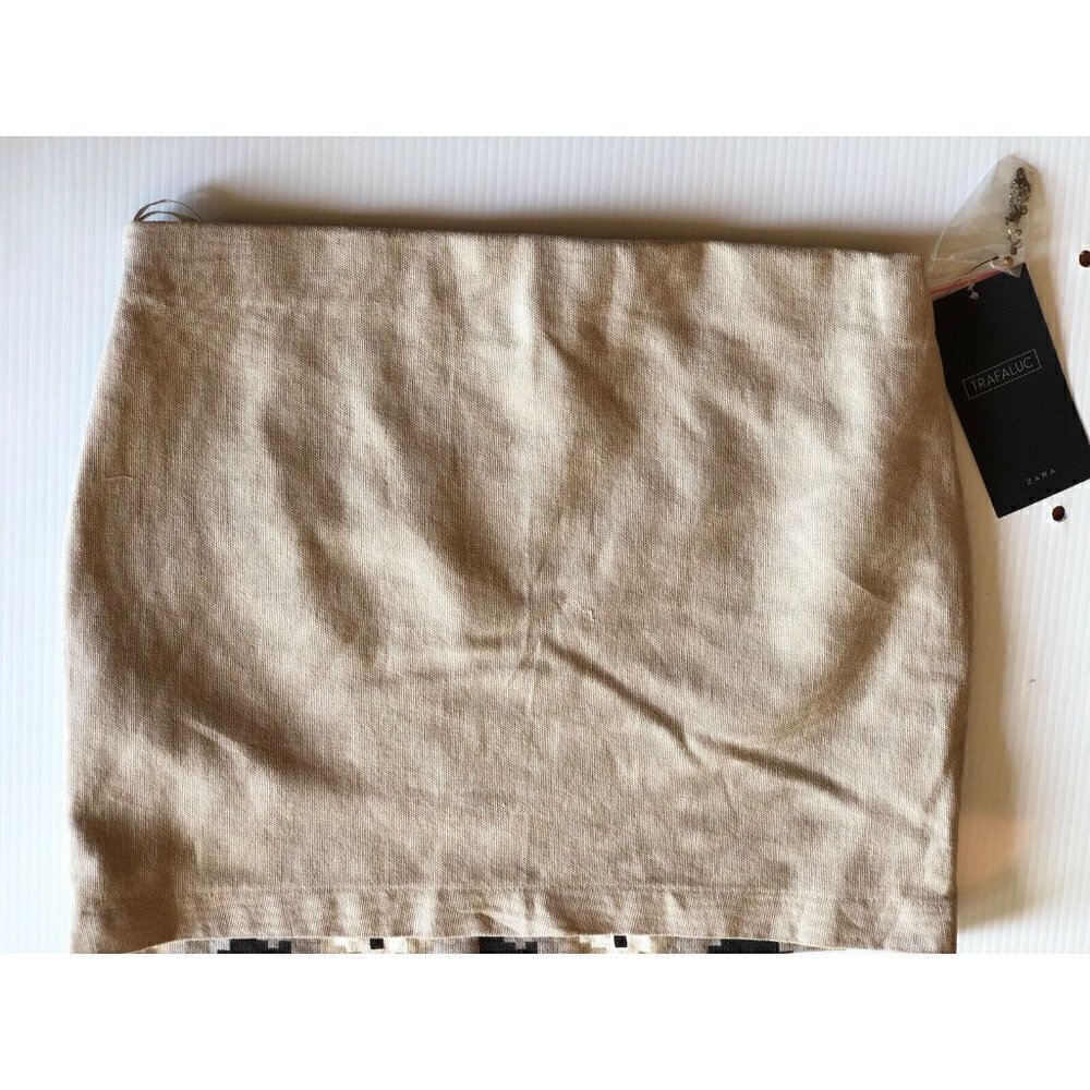 Zara Womens Beige Sequin Beaded Mini Skirt Size XS - Picture 10 of 11